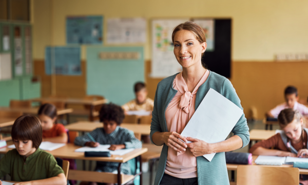 Teacher in a classroom